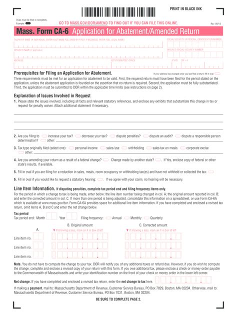 What Is The Form Ca 6 Turbot Ax Support Fill Out And Sign Printable