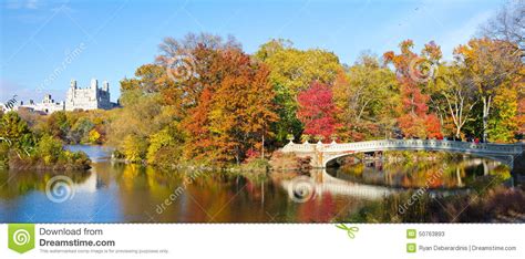 New York City Central Park Panoramic Landscape Stock Image Image Of