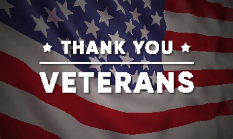 Vector Banner Design Template For Veterans Day With Realistic American
