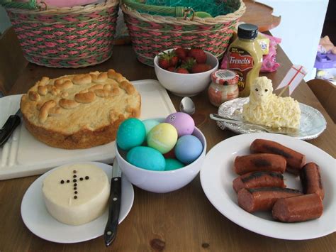 This easter menu provides a wide variety of main dishes, cocktails, several soups and salads, a host of side dishes scroll through and let inspiration hit you while you plan for the best easter menu ever. Frugally Blonde: Our Easter Traditions and Frugal Ideas