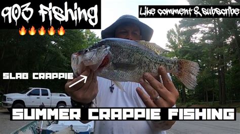 Summer Crappie Fishing Slabs Caught Youtube