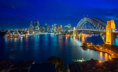 Sydney Harbour And Bridge In Sydney City Panorama Of Sydne Flickr