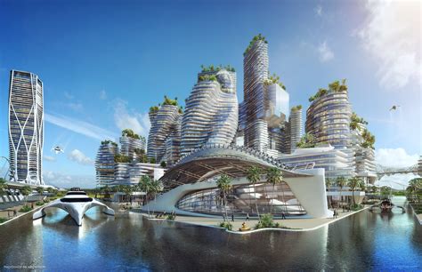 Future City 2050 Vrayguide Cgarchitect Architectural
