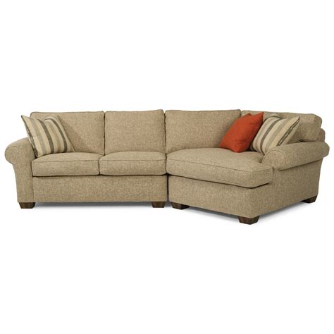 Flexsteel Vail 2 Piece Sectional With Raf Angled Chaise Howell