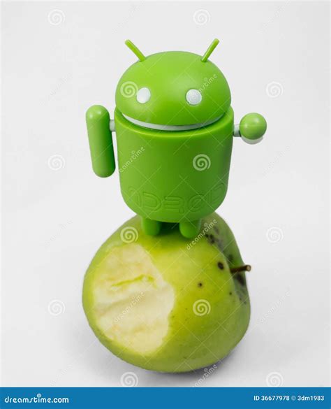 Android With Apple Editorial Stock Photo Illustration Of Futuristic