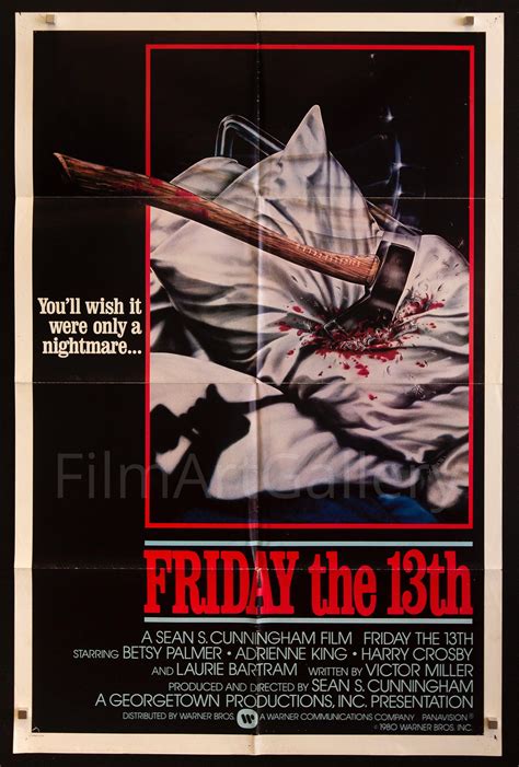 Friday The 13th Movie Poster 1980 Film Art Gallery