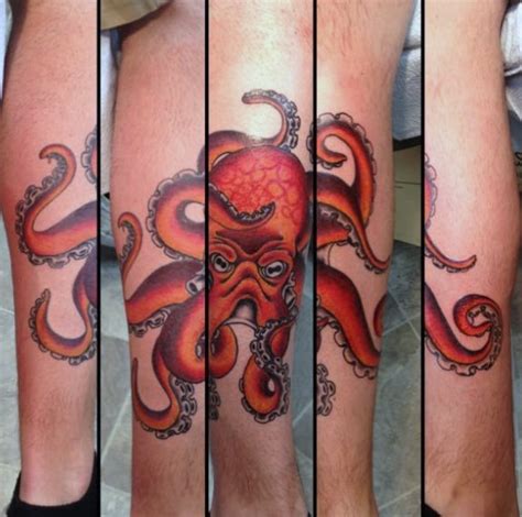 50 Traditional Octopus Tattoo Designs For Men Old School