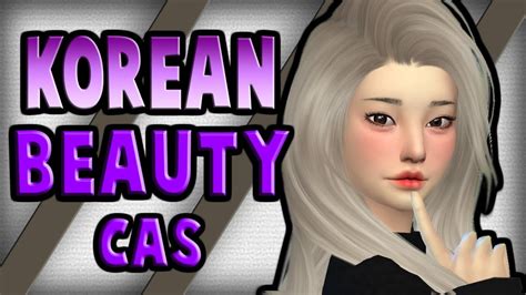 Sims 4 Create A Sim Korean Beauty Youtube