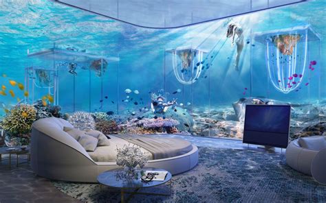 Dubai S Crazy New Floating Underwater Resort Is Inspired By Venice Underwater Bedroom