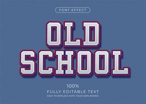 Premium Vector College Text Effect Editable Font Style