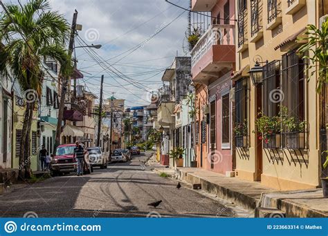 Santo Domingo Dominican Republic November 18 2018 View Of A Street In The Center Of Santo