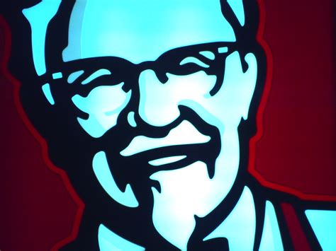 The colonel sanders head icon from the last two logos is replaced with a new, more detailed, colonel sanders symbol showing his tuxedo. Colonel Sanders | KFC logo... Sure look a lil' bit like ...