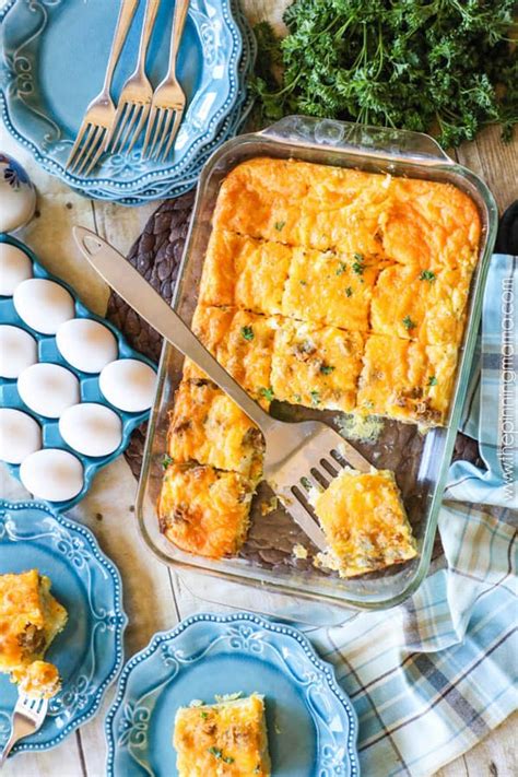 Sausage Egg And Cream Cheese Breakfast Casserole Recipe The Pinning Mama