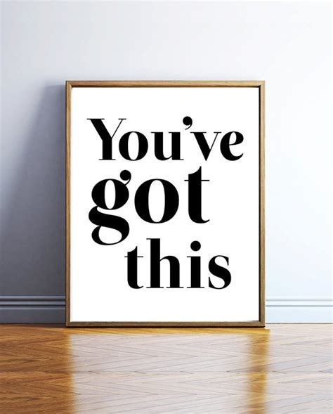 Youve Got This Digital Poster Inspiring Quote Download