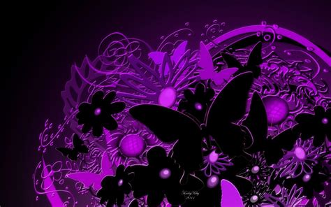Black And Purple Butterfly Wallpapers Top Free Black And Purple