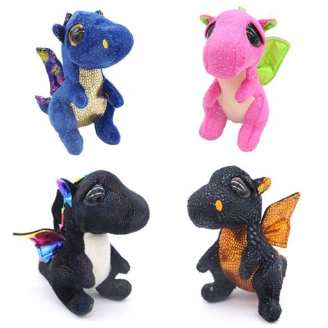 Ty Beanie Boos Big Eyes 6 Kawaii Dragon Plush Animal Dolls Toys For