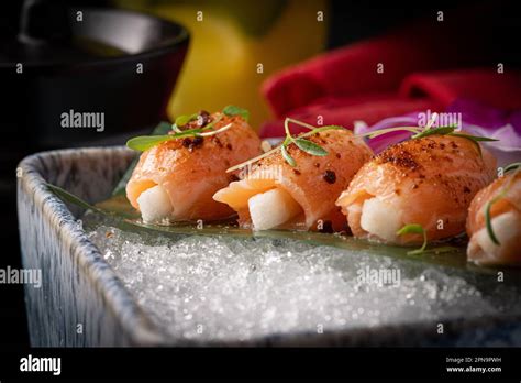 The variety of Japanese food on display is a feast for both the eyes