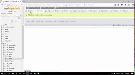How To Make Foreign Key On Xampp Mysql Database Youtube