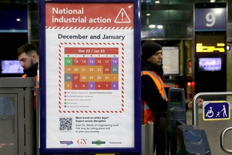 Train Services Disrupted Again In Britain As Rail Workers Stage New Round Of Strikes The Globe
