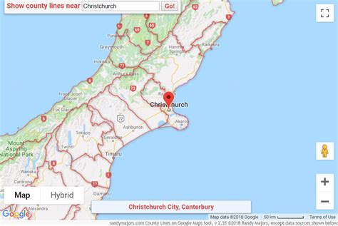 NewZealand Territorial Authorities On Google Maps 