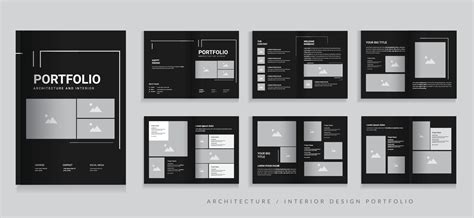 Architecture Portfolio And Interior Professional Portfolio Design