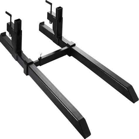 Buy Vevor Clamp On Pallet Forks 1500lbs With Adjustable Stabilizer Bar