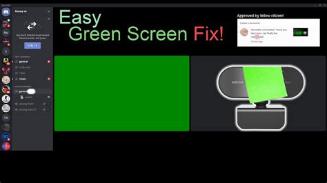 Discord How To Fix Green Screen Camera Easy Youtube