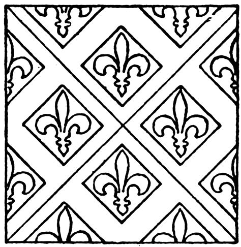 Stained glass rose coloring page | favecrafts.com. Medieval stained glass coloring pages download and print ...