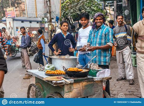 Indian restaurant in berlin, germany. Street Food Cooker Having Fun With Customers And Sell ...