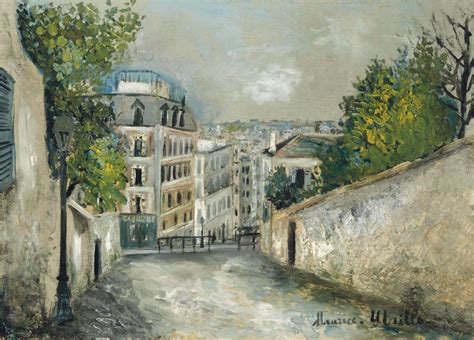 Maurice Utrillo 1883 1955 Rue Du Mont Cenis à Montmartre Christies