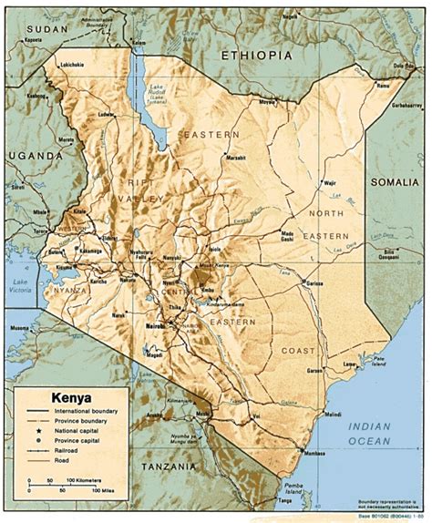 Mapas Fisicos De Kenia