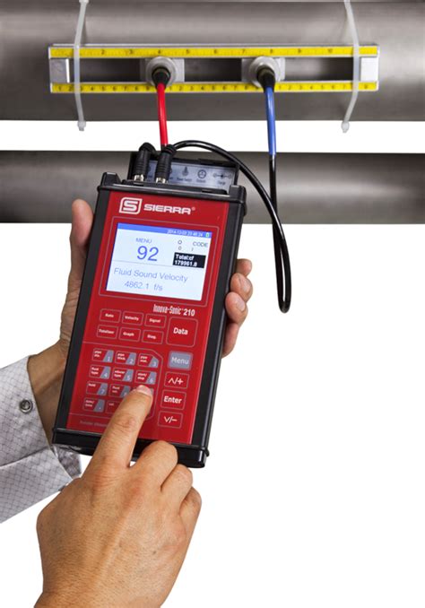 Wireless & remote water meter reading systems. Clamp-On Portable Ultrasonic Flow Meter - InnovaSonic 210
