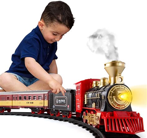 Temi Realistic Sounds Electric Train Set For Kids Electric Train Sets