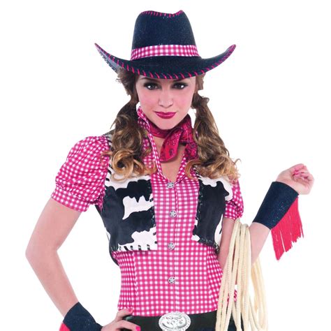 Ladies Sexy Western Cowgirl Rodeo Fancy Dress Costume Wild West Outfit Hat Ebay
