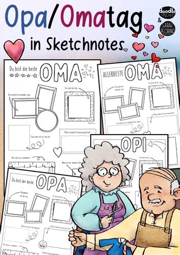 Oma Omi Opa Opitag Sketchnotes Unterrichtsmaterial Im Fach