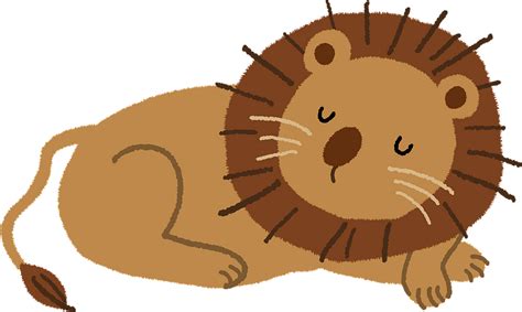 Lion Is Sleeping Clipart Free Download Transparent Png Creazilla
