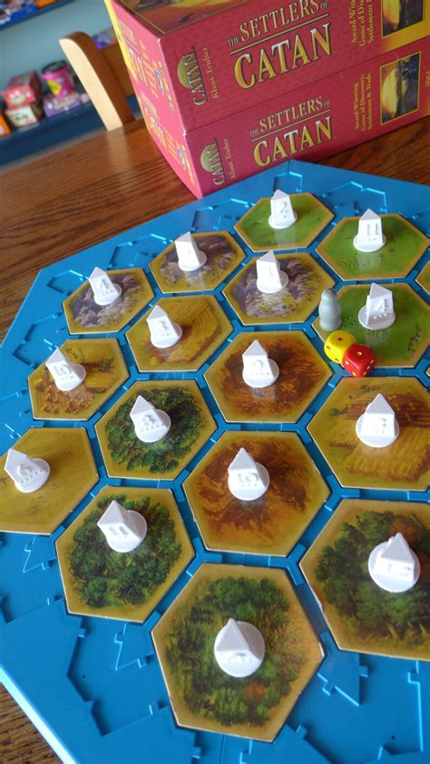 3d Printed Settlers Of Catan Tower Tokens Board Game Upgrade Etsy