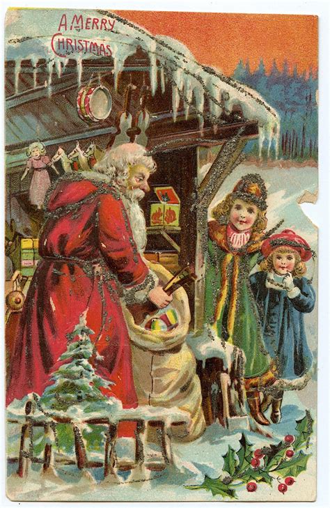 Printable Vintage Christmas Postcards Printable World Holiday