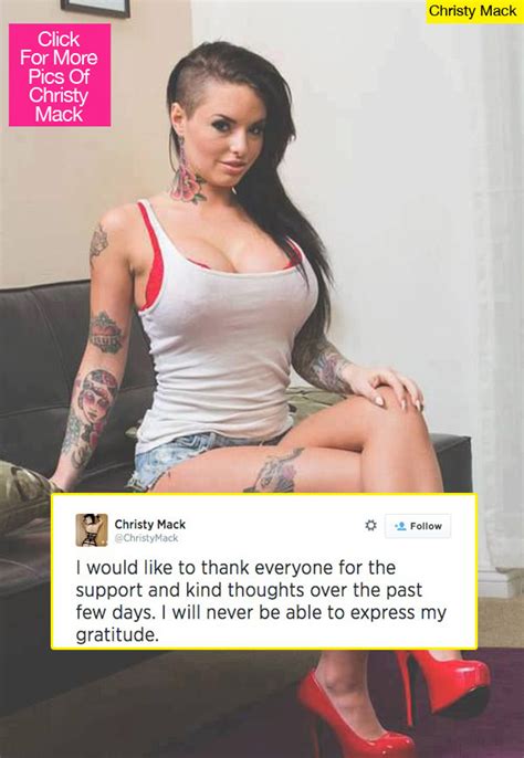 Christy Mack Thanks Supporters On Twitter — Gracious For