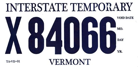 Temporary License Plates