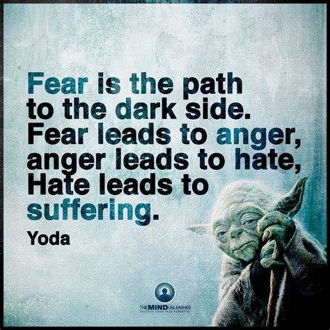 Star Wars Quotes Yoda Fear Leads To Anger The Quotes
