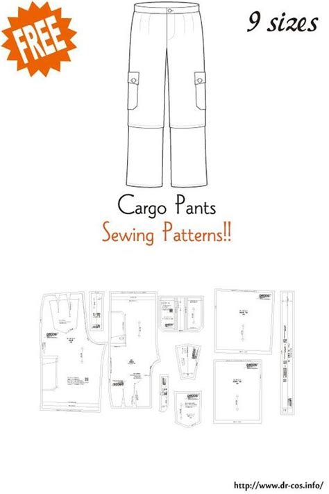 Cargo Pants Free Paper Pattern How To Make Drcos Mens Sewing