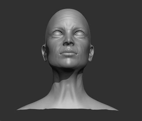 female head 3d model texture