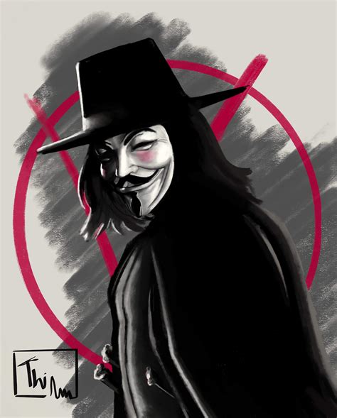 Here Is My V For Vendetta Painting Rillustration