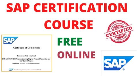 Sap Certification Sap Certification Course Free Sap Certification