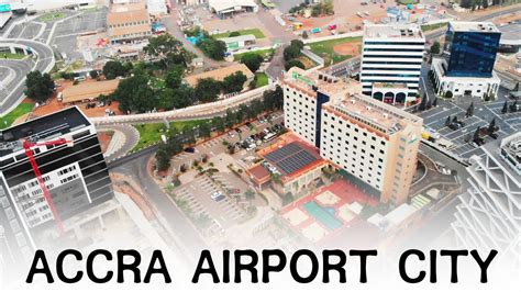 Accra Airport City Aerial Tour In 4k Youtube