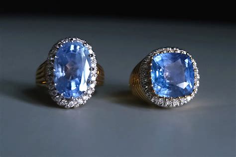 15ct Natural Light Blue Sapphire Ring 22k Platinum Gem Gardener