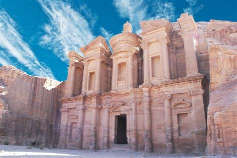 Facade Of Monastery At Petra Jordan — Stock Photo © Waj197 8308867