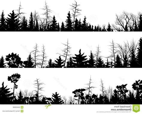 Wood Scene Silhouette Vectors Createmepink