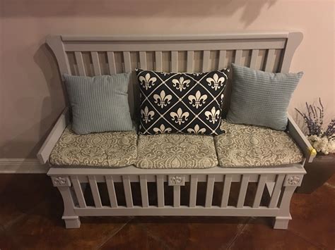 How To Make A Bench Out Of A Baby Crib Baby Bed Furniture Crib Bench